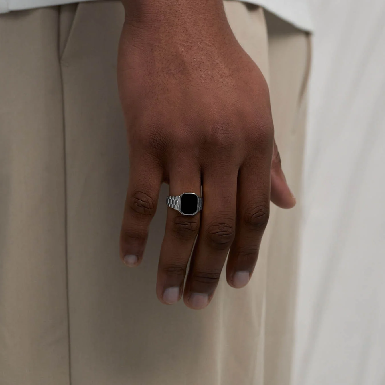 Watch Black Ring (Silver) - Image 2