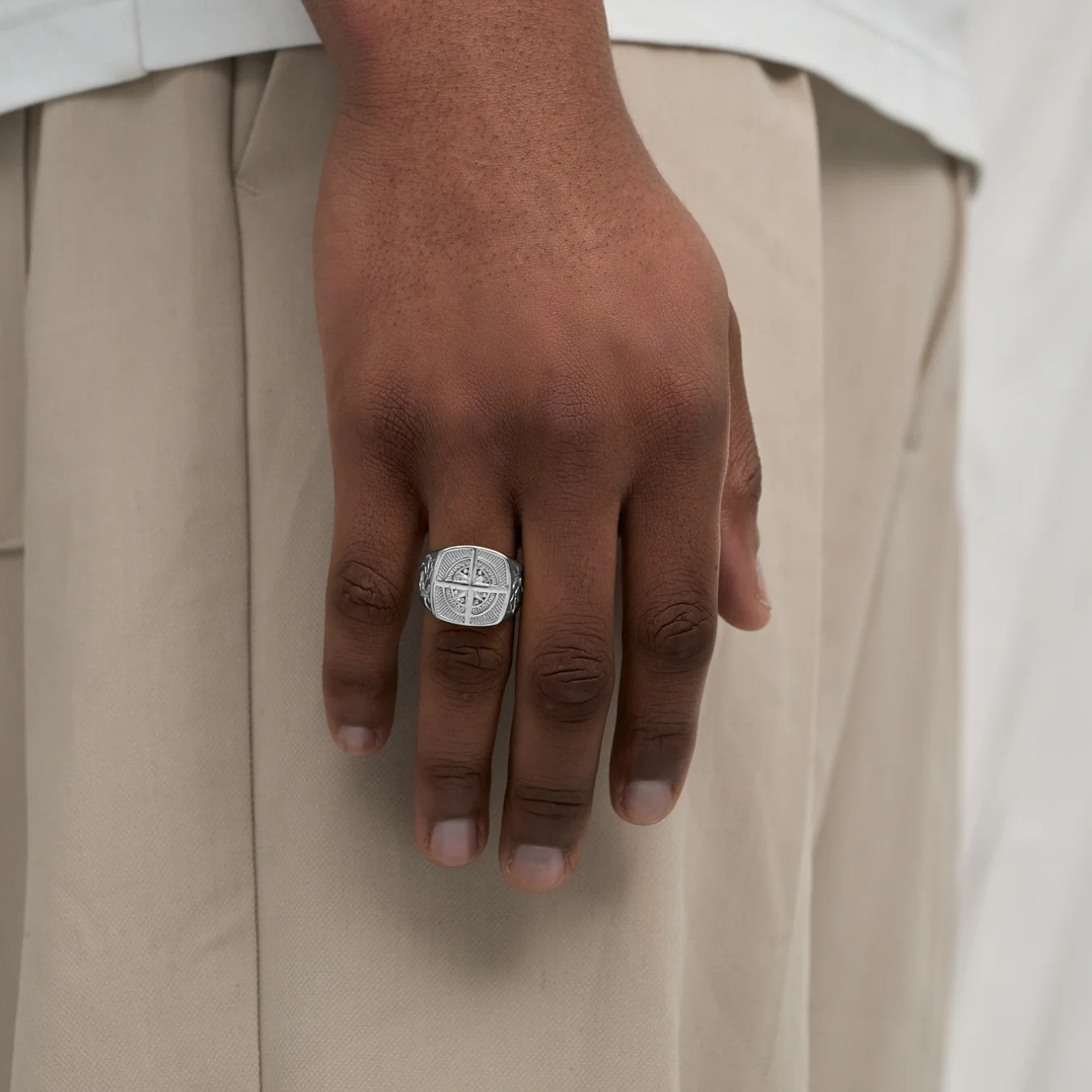 Compass Ring (Silver) - Image 2