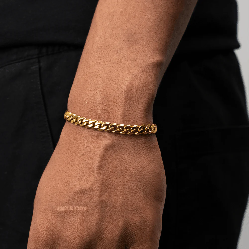 Cuban Bracelet (Gold) 5MM - Image 3