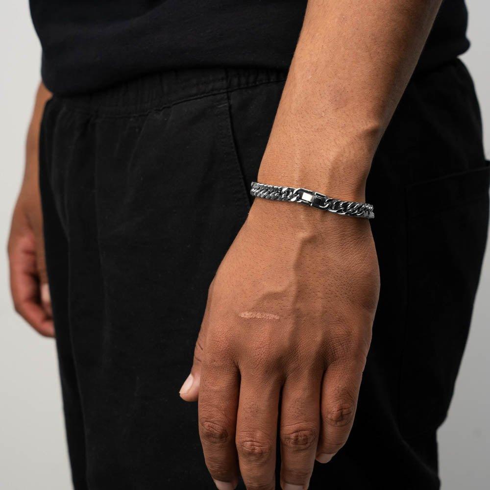 Cuban Bracelet Clasp (Silver) 8MM - Image 3
