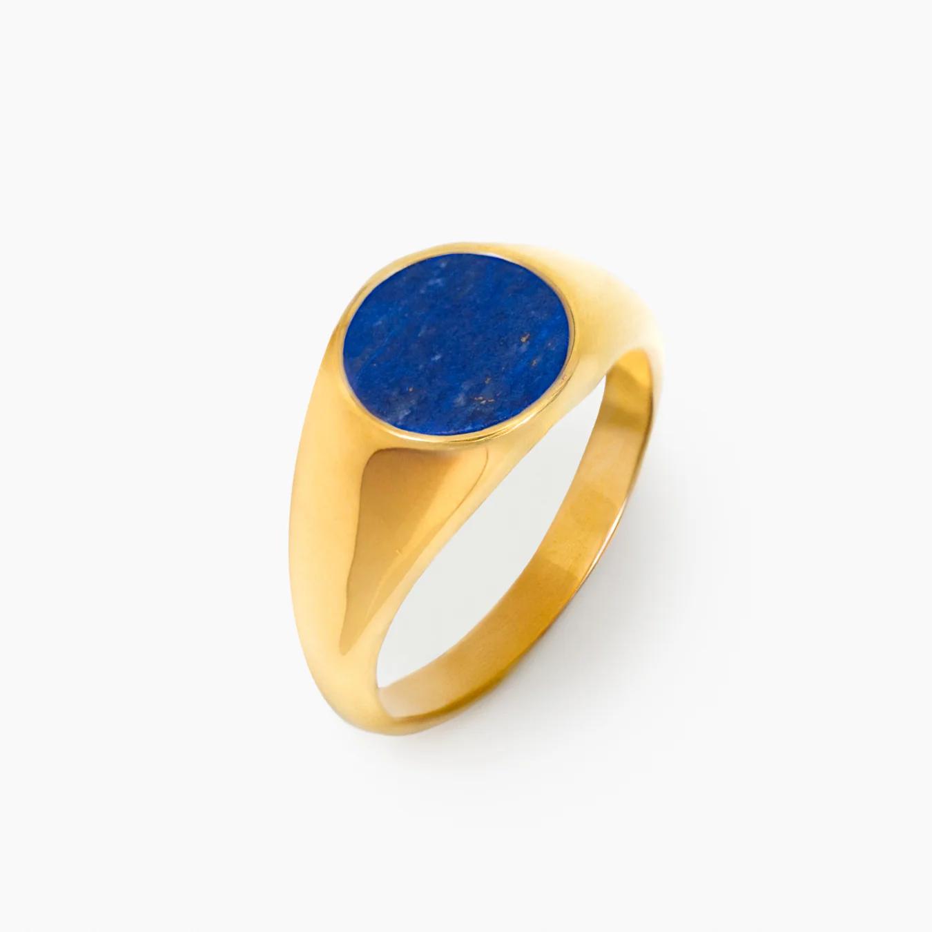 Oval Lapis Ring (Gold) - Image 3