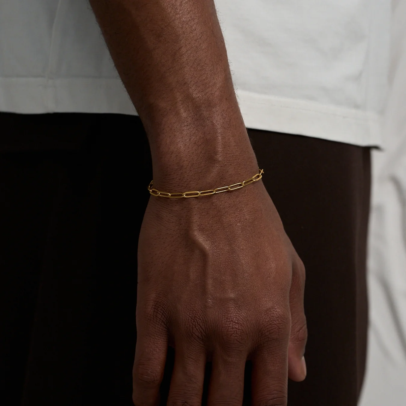 Paperclip Bracelet (Gold) - Image 2
