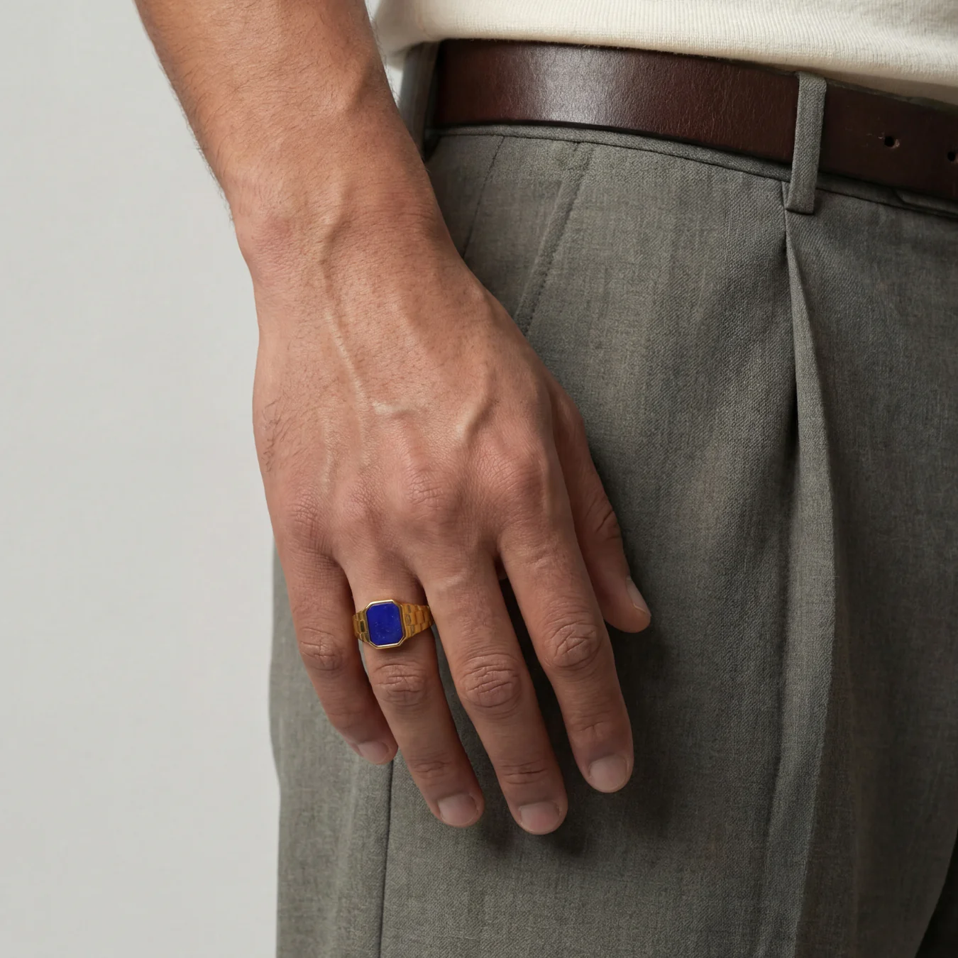 Watch Blue Ring (Gold) - Image 3