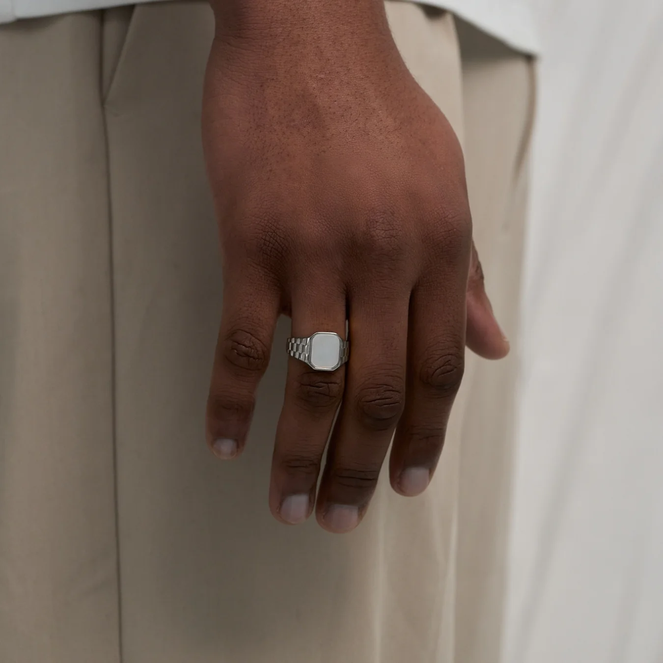 Watch White Ring (Silver) - Image 2